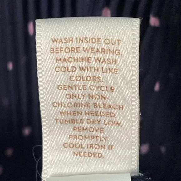 LC Lauren Conrad Blue Sleeveless Blouse with Mandarin Collar - Picture 7 of 7